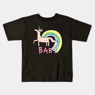 Rainbow Baby Unicorn Kids T-Shirt